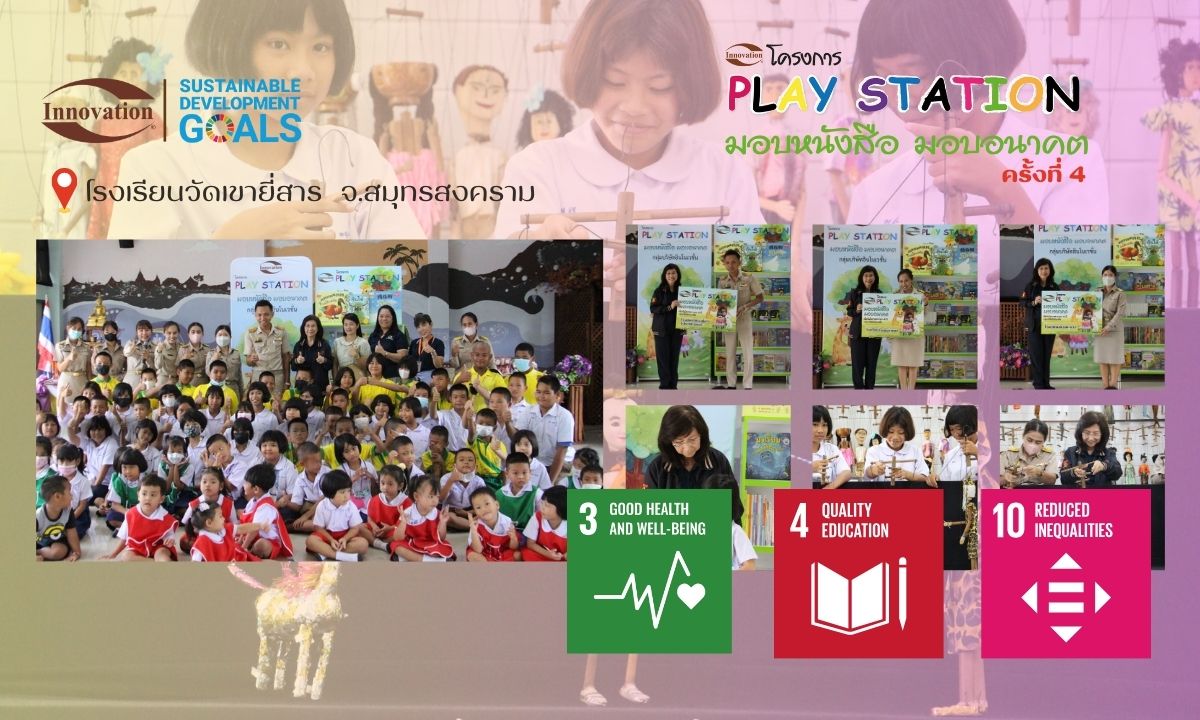 Play Station #4 จ.สมุทรสงคราม จำนวน 4 โรงเรียน วันที่ 24 กรกฎาคม 2566