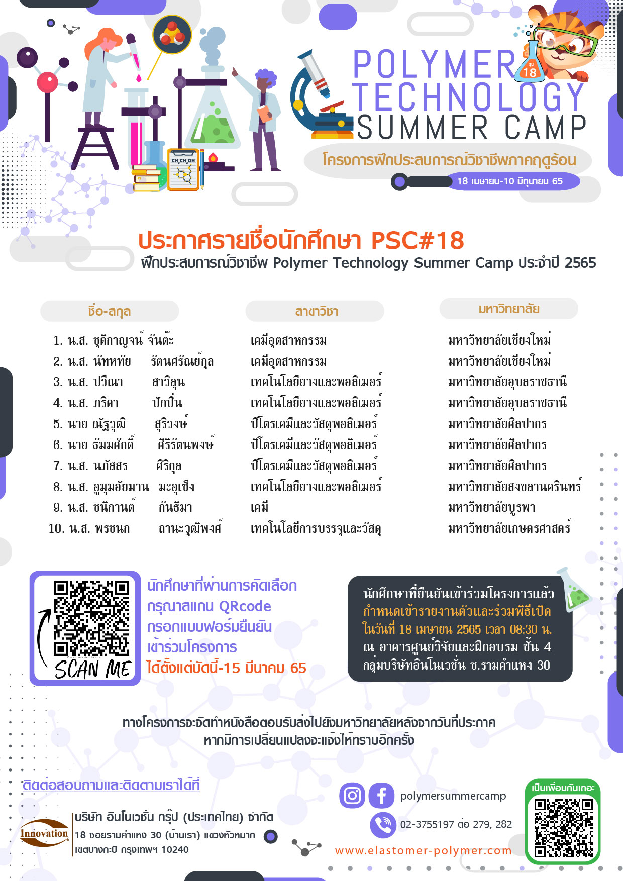 PSC18 StudentList 01 | Innovation Group IMG